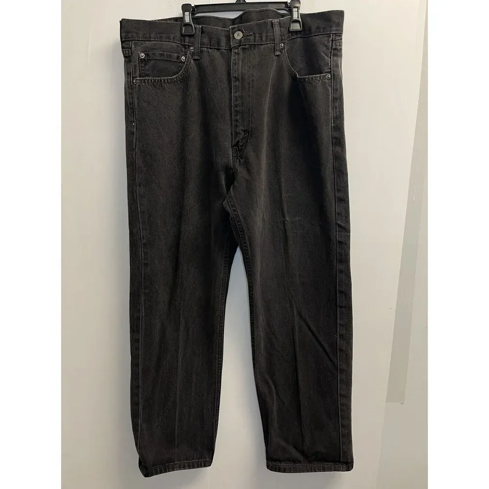 LEVIS 505 Men's 40X30 Regular Fit Black Denim Jeans‎